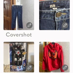 JSB👖sz11+Firebird🔥Hoodie szS+Animated🤖walk/sound NIB🦿13.5x8.5